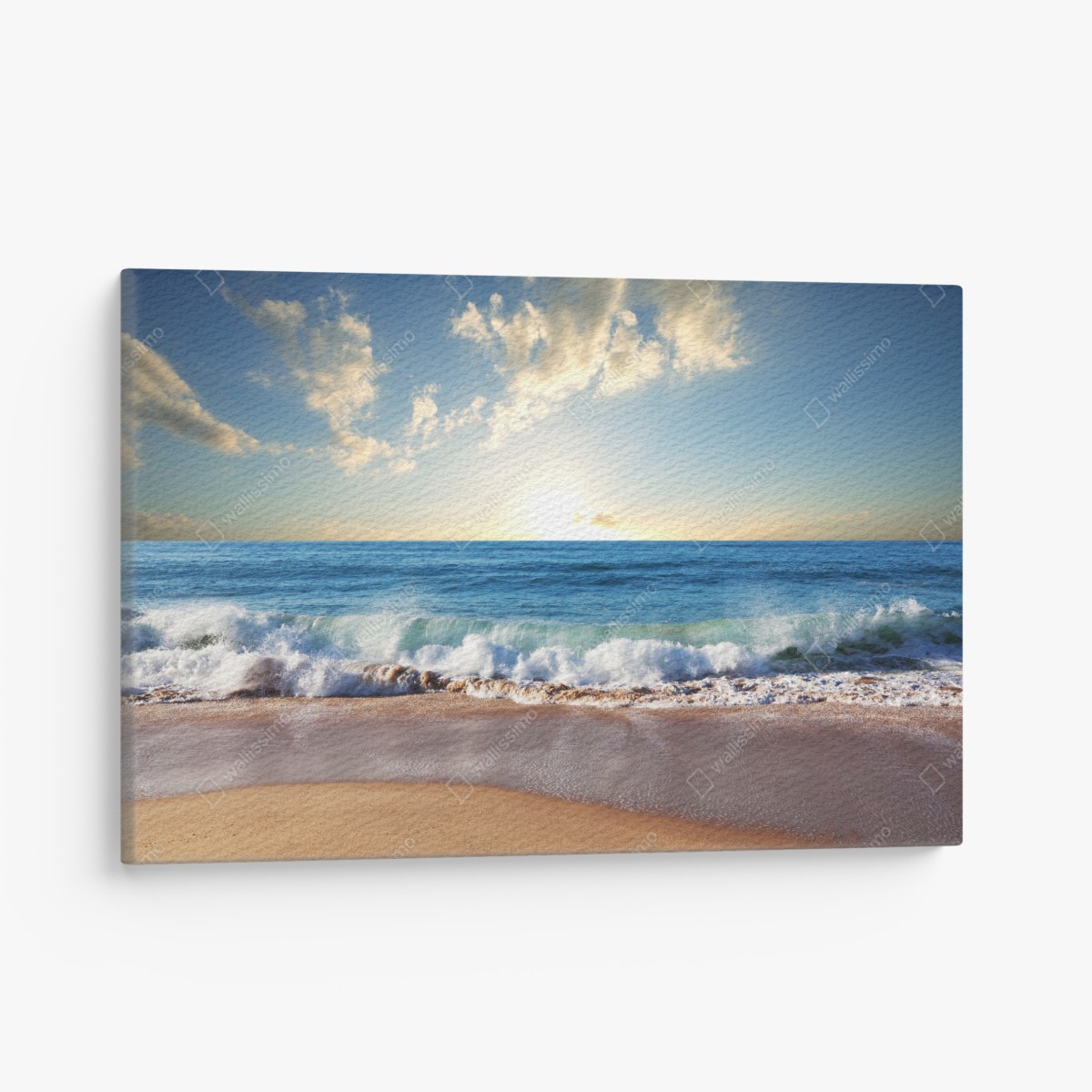 Canvas print tranquil sunset at the beach