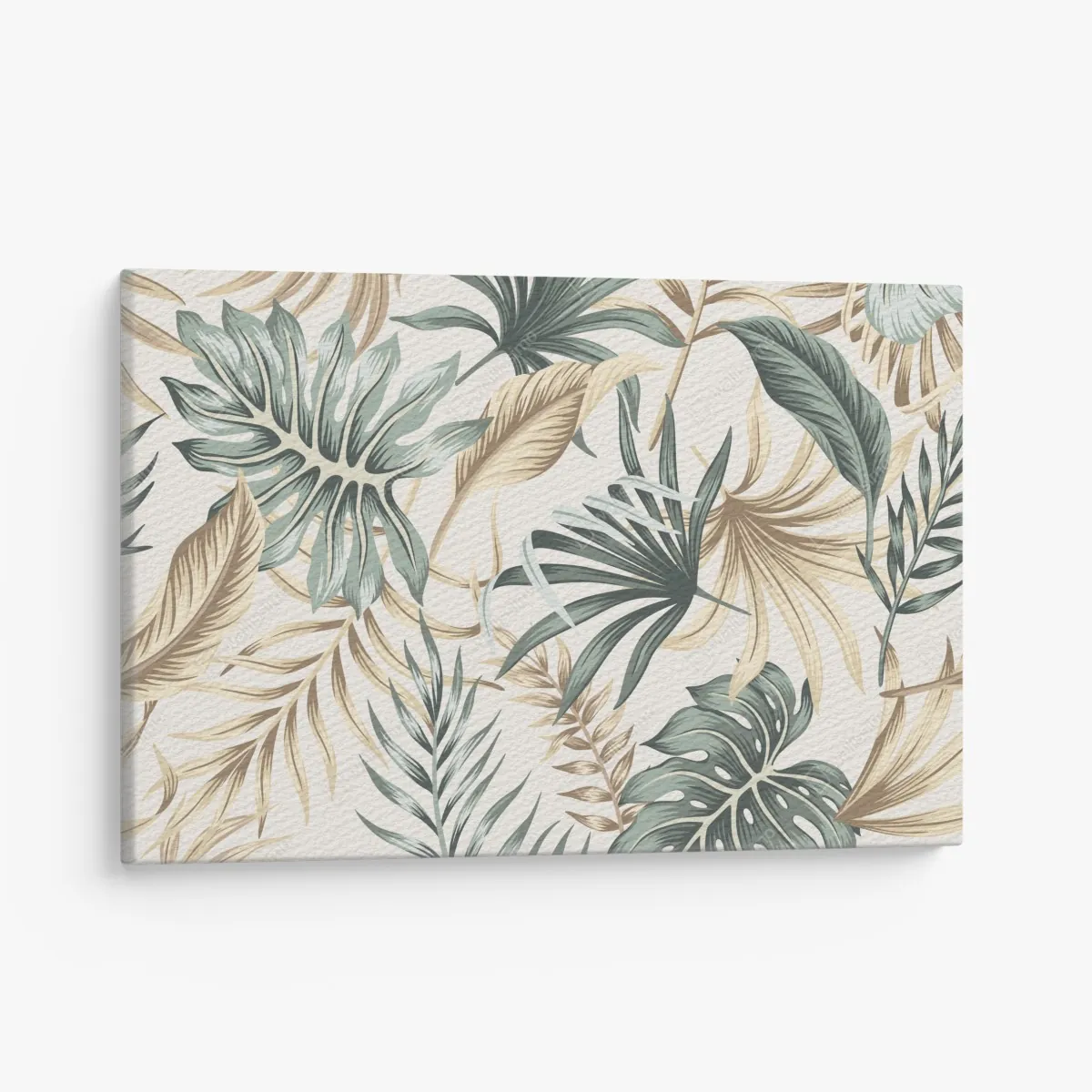Obraz na płótnie tropikalny botaniczny wzór liści – Wallissimo® Obraz na płótnie tropikalny botaniczny wzór liści – Wallissimo®