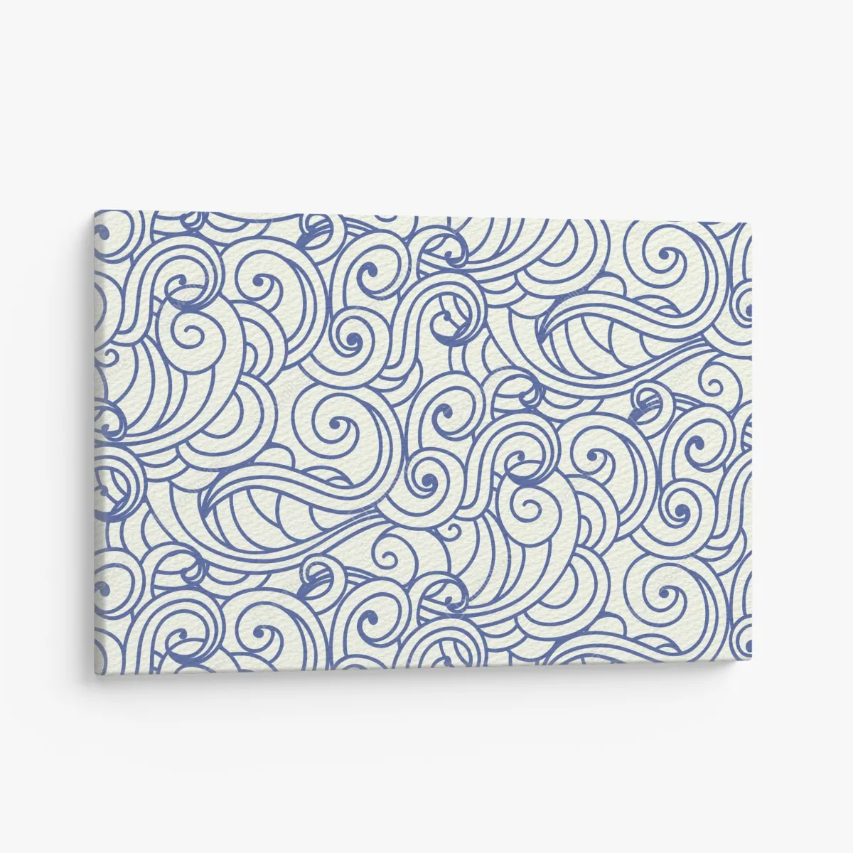 Obraz na płótnie niebieski wzór ze spiralami – Wallissimo® Obraz na płótnie niebieski wzór ze spiralami – Wallissimo®