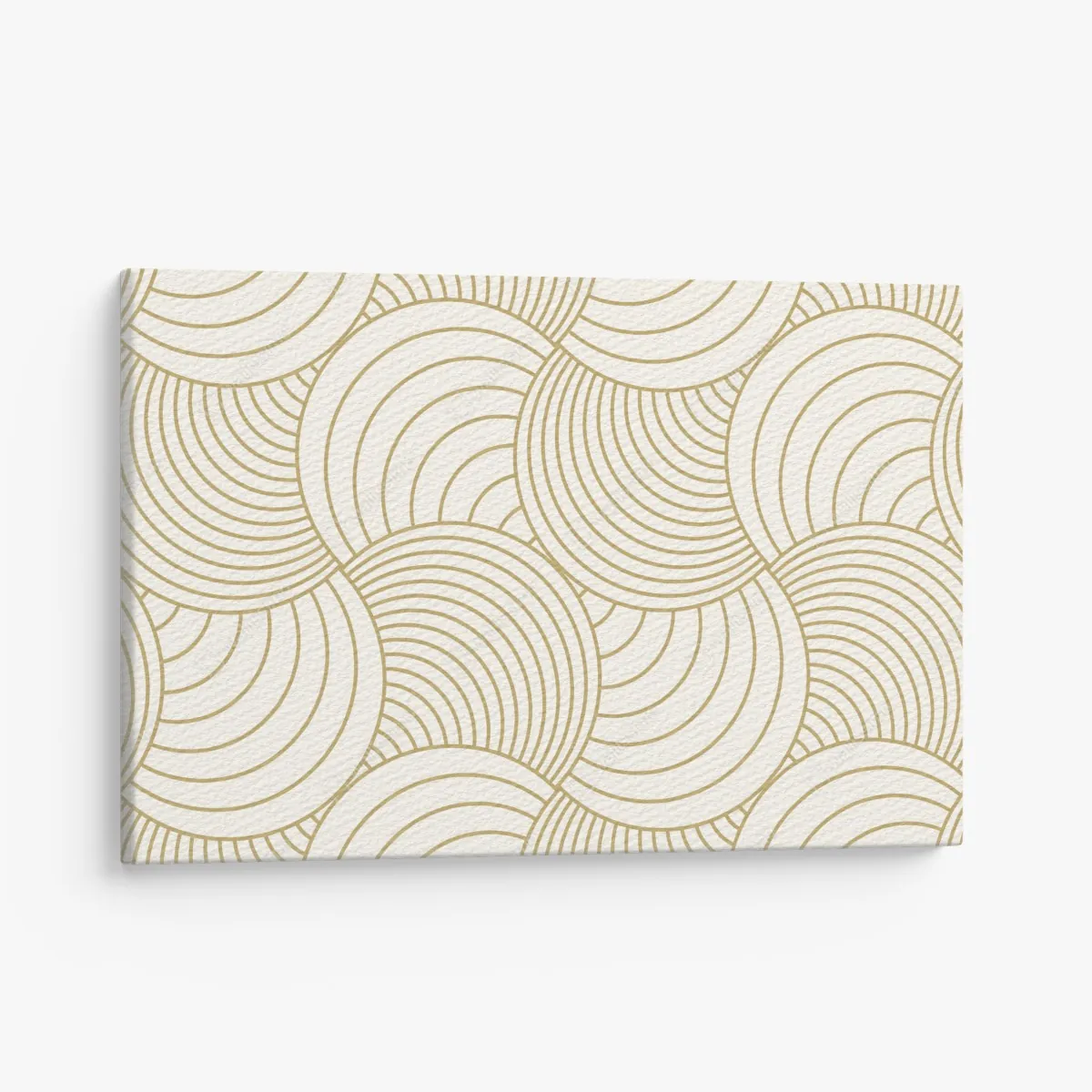 Obraz na płótnie złoty art deco wzór okręgów – Wallissimo® Obraz na płótnie złoty art deco wzór okręgów – Wallissimo®