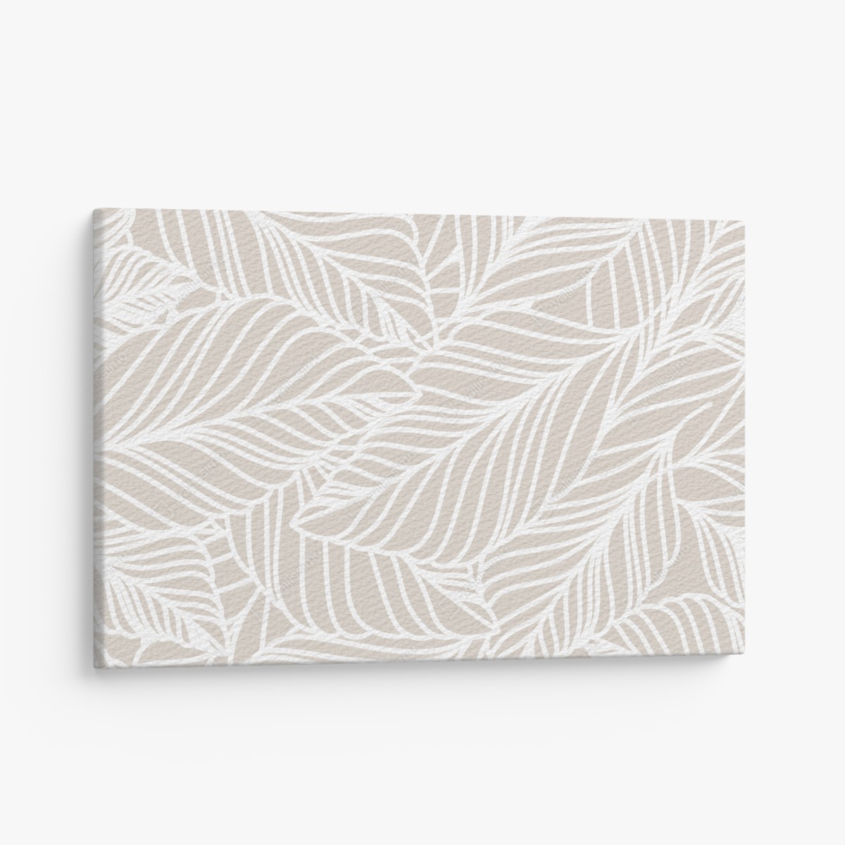 Canvas print neutral botanical leaf pattern