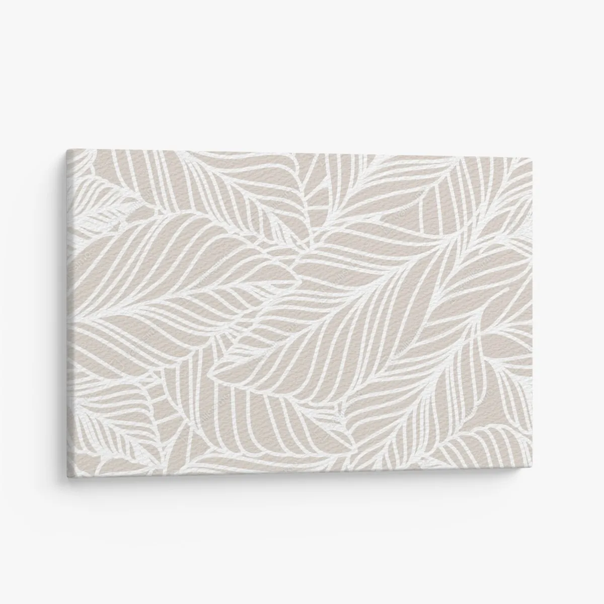 Obraz na płótnie beżowy botaniczny wzór liści – Wallissimo® Obraz na płótnie beżowy botaniczny wzór liści – Wallissimo®