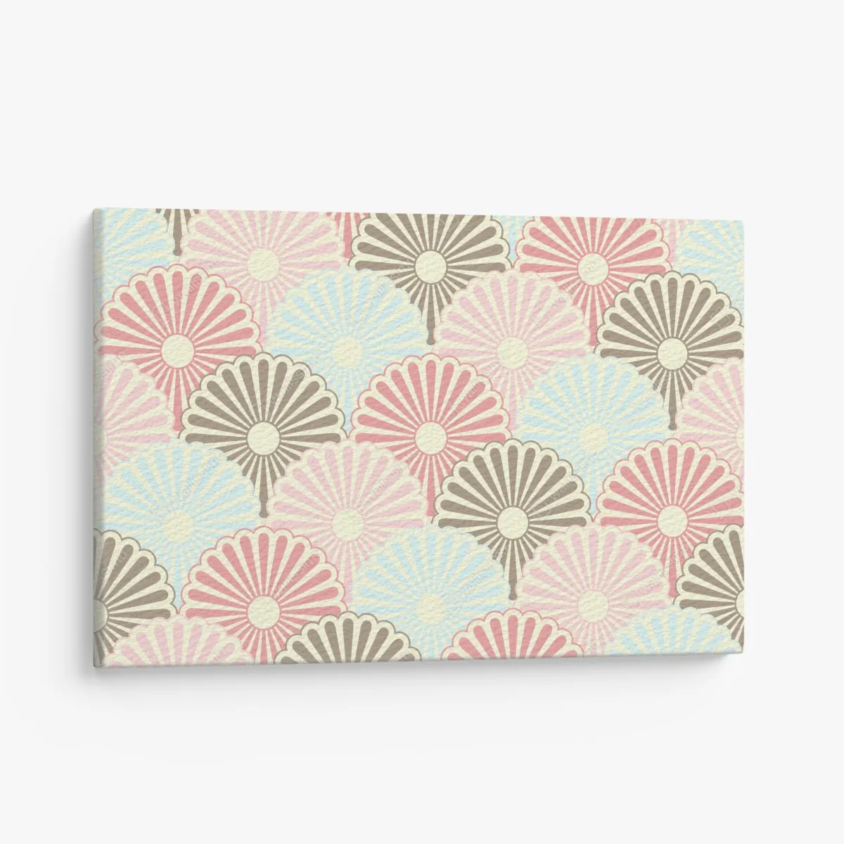 Obraz na płótnie pastelowy wzór muszelkowy – Wallissimo® Obraz na płótnie pastelowy wzór muszelkowy – Wallissimo®