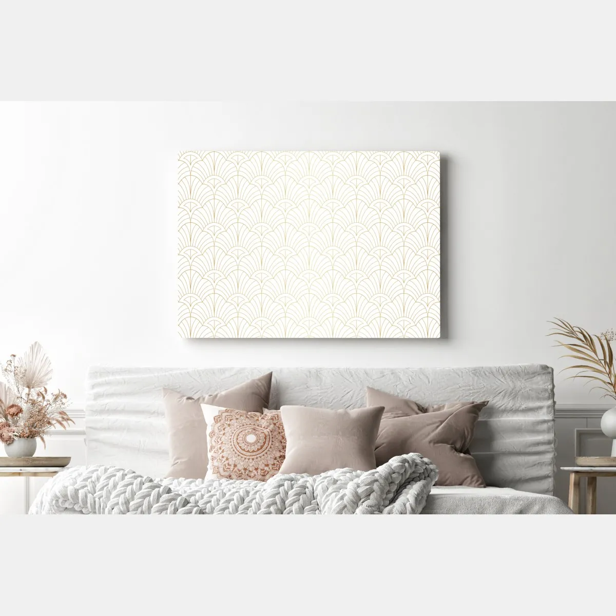 Obraz na płótnie złoty wzór art deco – Wallissimo® Obraz na płótnie złoty wzór art deco – Wallissimo®