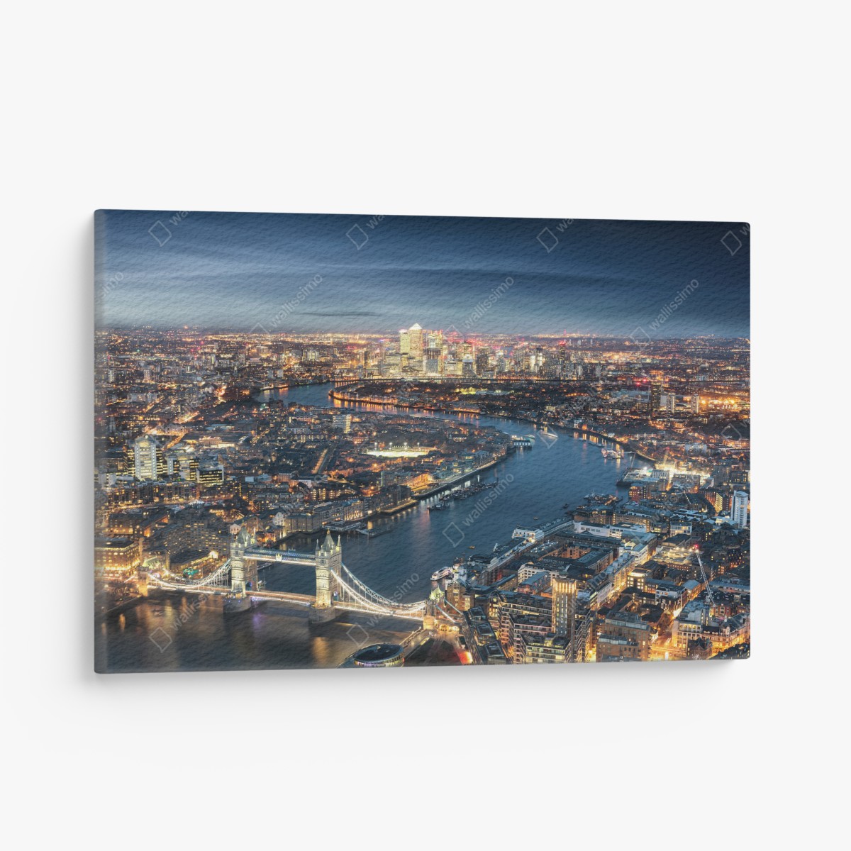 Canvas print London skyline at night
