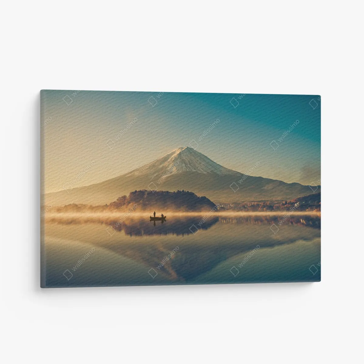 Obraz na płótnie wschód słońca nad Mount Fuji nad jeziorem Kawaguchiko – Wallissimo® Obraz na płótnie wschód słońca nad Mount Fuji nad jeziorem Kawaguchiko – Wallissimo®