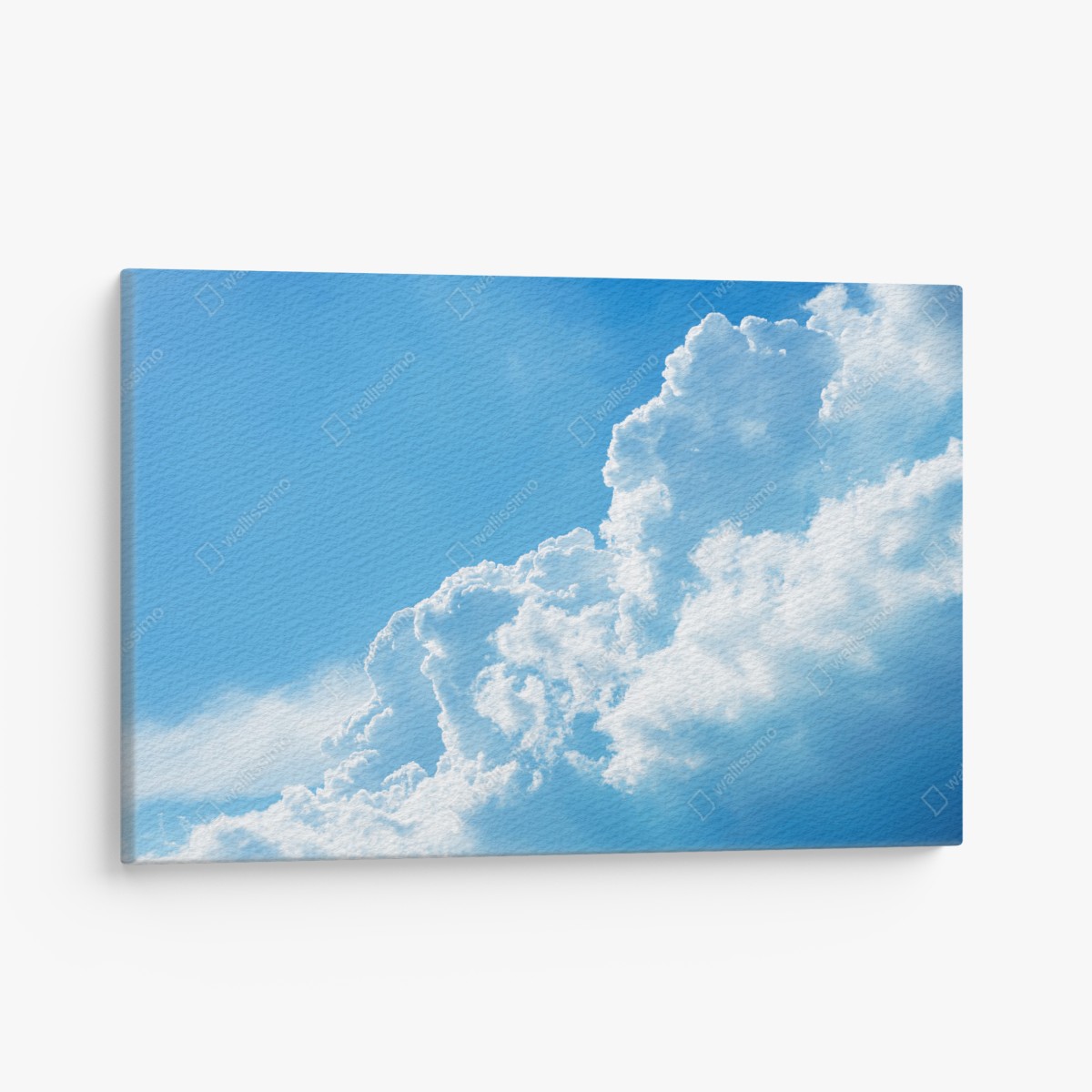 Canvas print soft blue sky with fluffy clouds