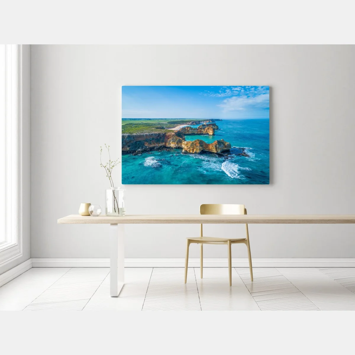 Obraz na płótnie Great Ocean Road nadmorska panorama – Wallissimo® Obraz na płótnie Great Ocean Road nadmorska panorama – Wallissimo®