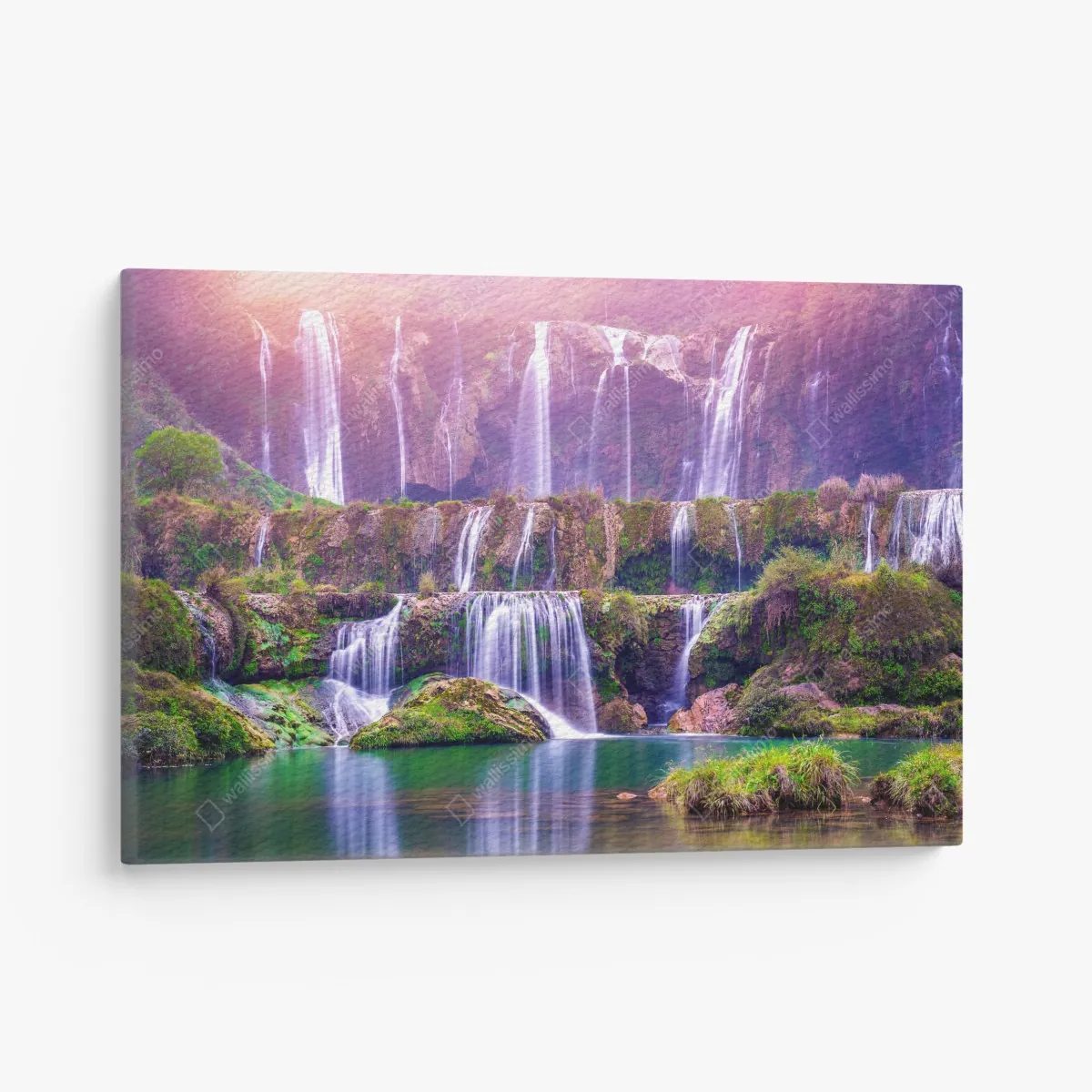 Obraz na płótnie spokojny wodospad Jiulong w Luoping, Chiny – Wallissimo® Obraz na płótnie spokojny wodospad Jiulong w Luoping, Chiny – Wallissimo®