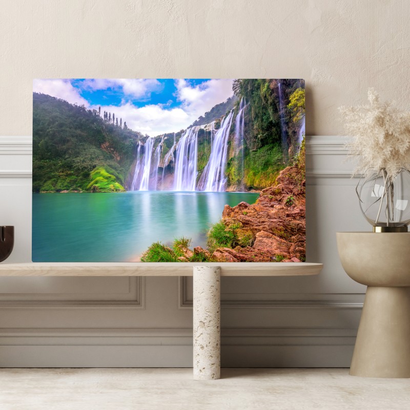 Obraz na płótnie wodospad Jiulong w Luoping – Wallissimo® Obraz na płótnie wodospad Jiulong w Luoping – Wallissimo®