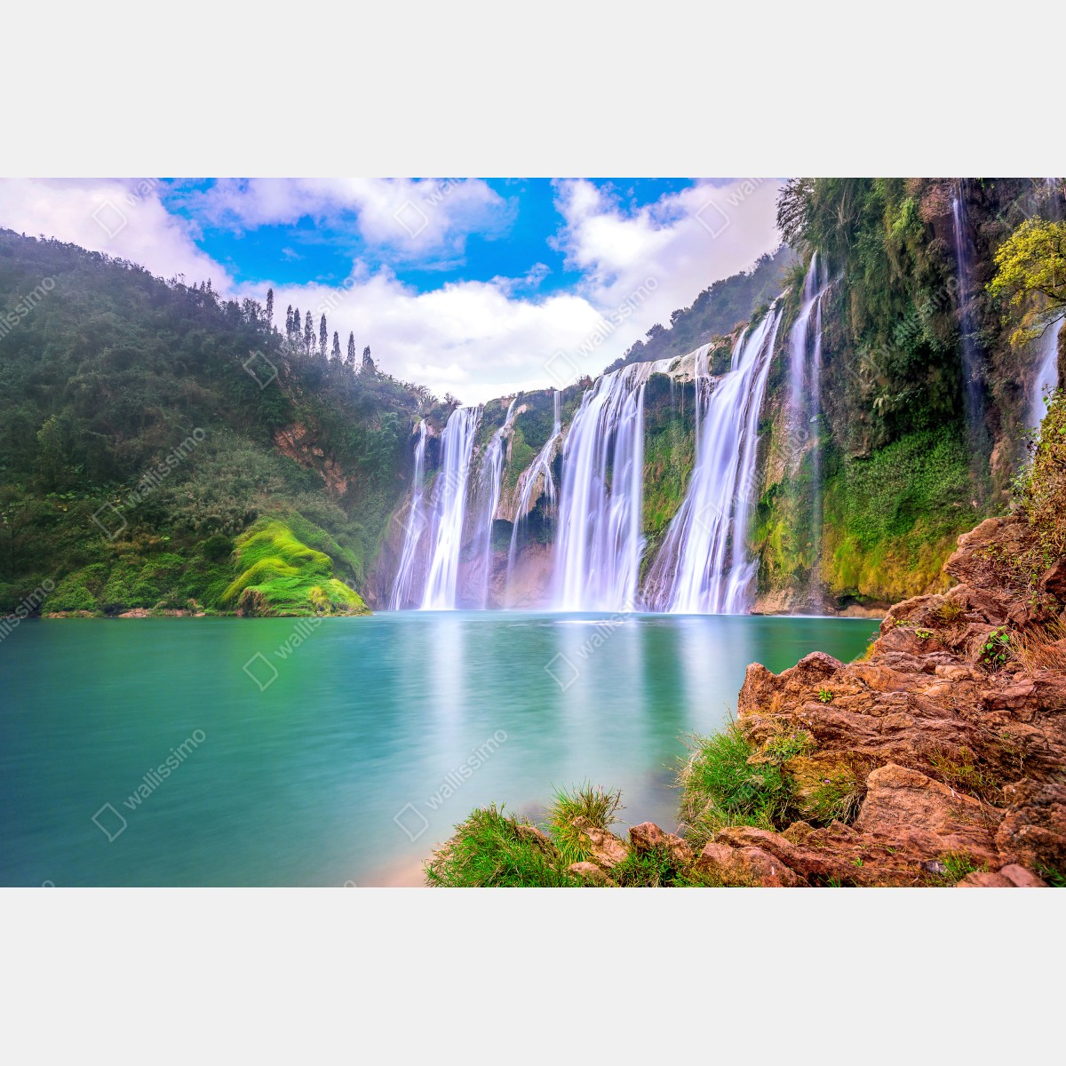 Obraz na płótnie wodospad Jiulong w Luoping – Wallissimo® Obraz na płótnie wodospad Jiulong w Luoping – Wallissimo®