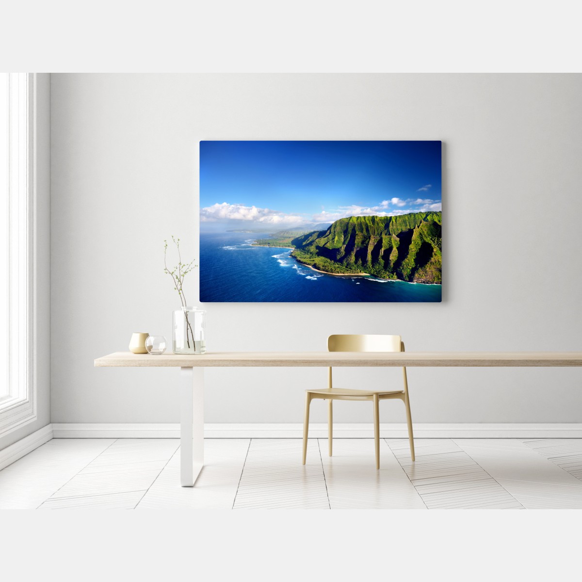 Obraz na płótnie majestatyczne klify nad turkusowym oceanem – Wallissimo® Obraz na płótnie majestatyczne klify nad turkusowym oceanem – Wallissimo®