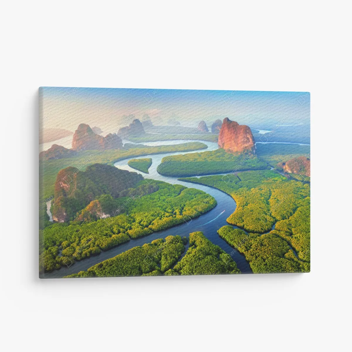 Obraz na płótnie wschód słońca nad Zatoką Phang Nga – Wallissimo® Obraz na płótnie wschód słońca nad Zatoką Phang Nga – Wallissimo®