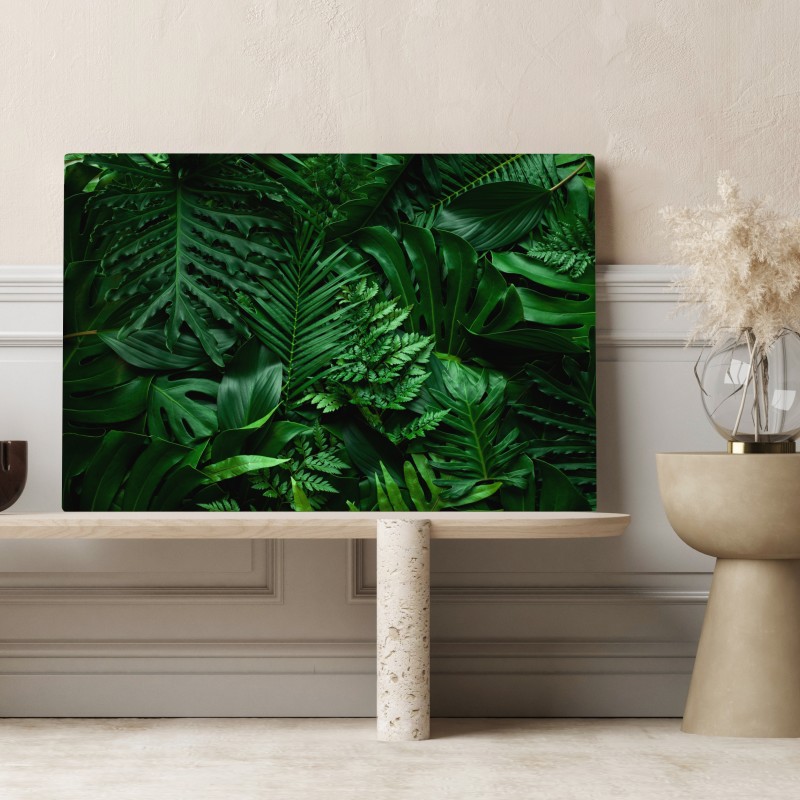 Obraz na płótnie bujne tropikalne liście – Wallissimo® Obraz na płótnie bujne tropikalne liście – Wallissimo®