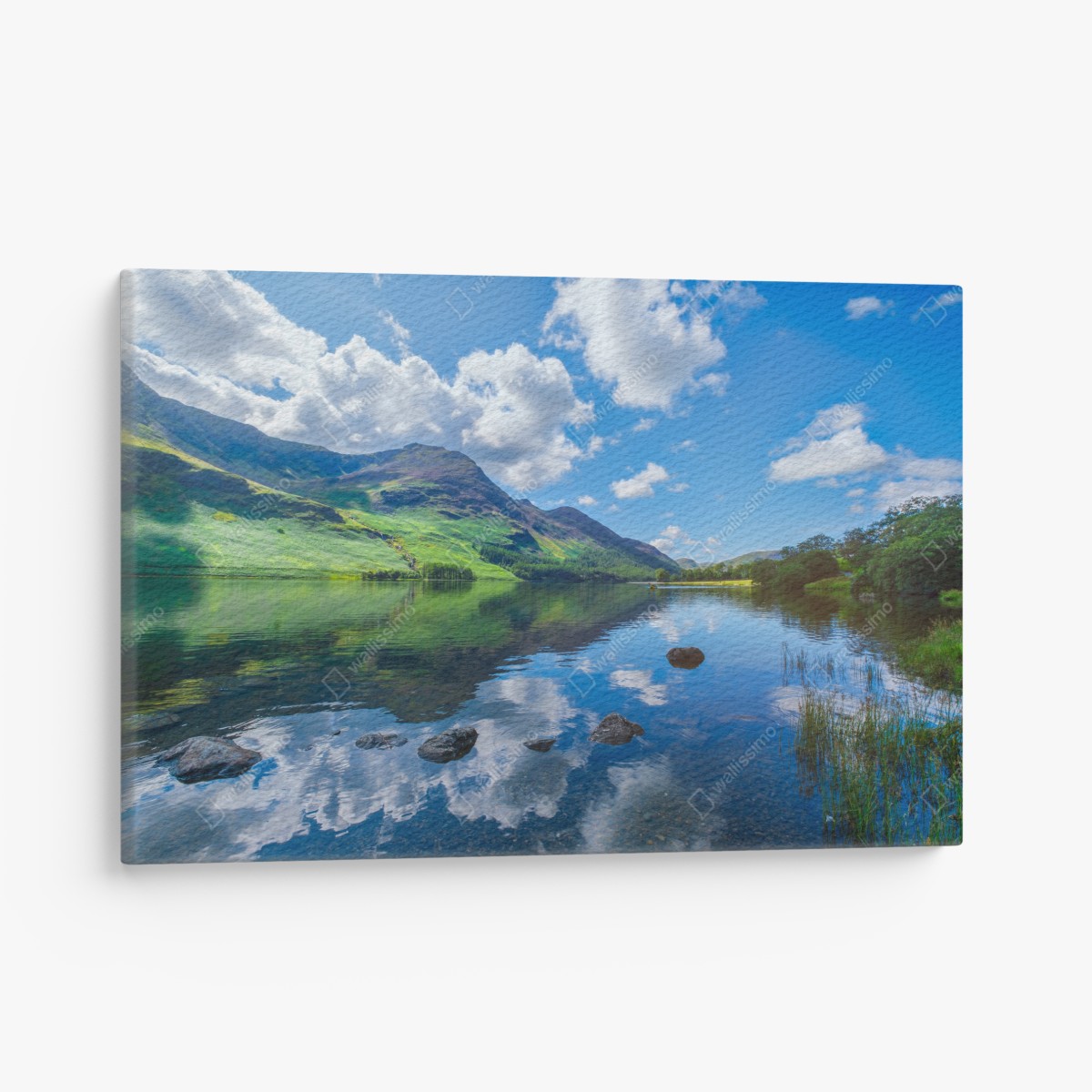 Canvas print tranquil mountain reflections at Lake District