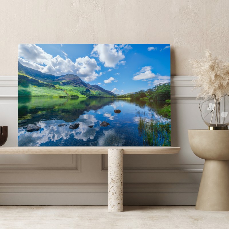 Obraz na płótnie spokojne górskie odbicia w Lake District – Wallissimo® Obraz na płótnie spokojne górskie odbicia w Lake District – Wallissimo®