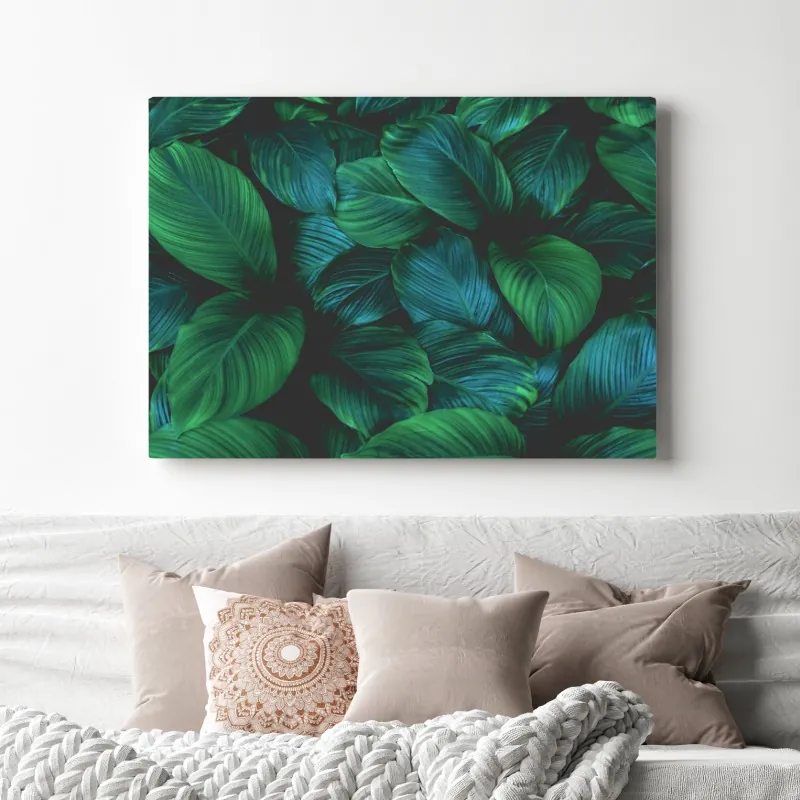Obraz na płótnie bujne tropikalne liście – Wallissimo® Obraz na płótnie bujne tropikalne liście – Wallissimo®