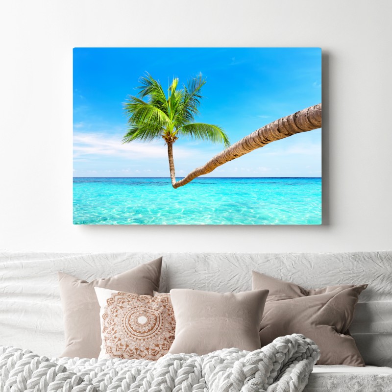 Obraz na płótnie tropikalna palma w Punta Cana – Wallissimo® Obraz na płótnie tropikalna palma w Punta Cana – Wallissimo®