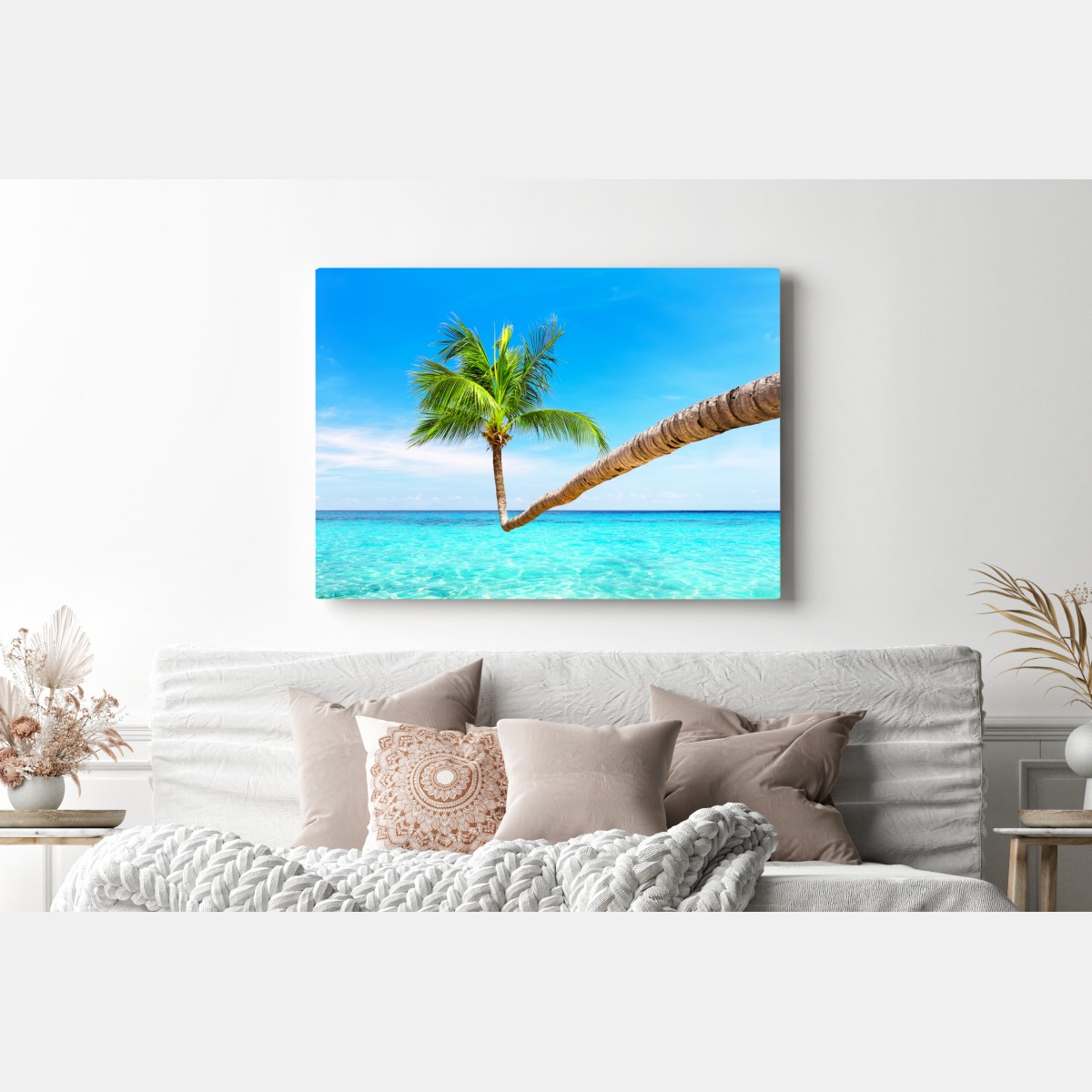 Obraz na płótnie tropikalna palma w Punta Cana – Wallissimo® Obraz na płótnie tropikalna palma w Punta Cana – Wallissimo®