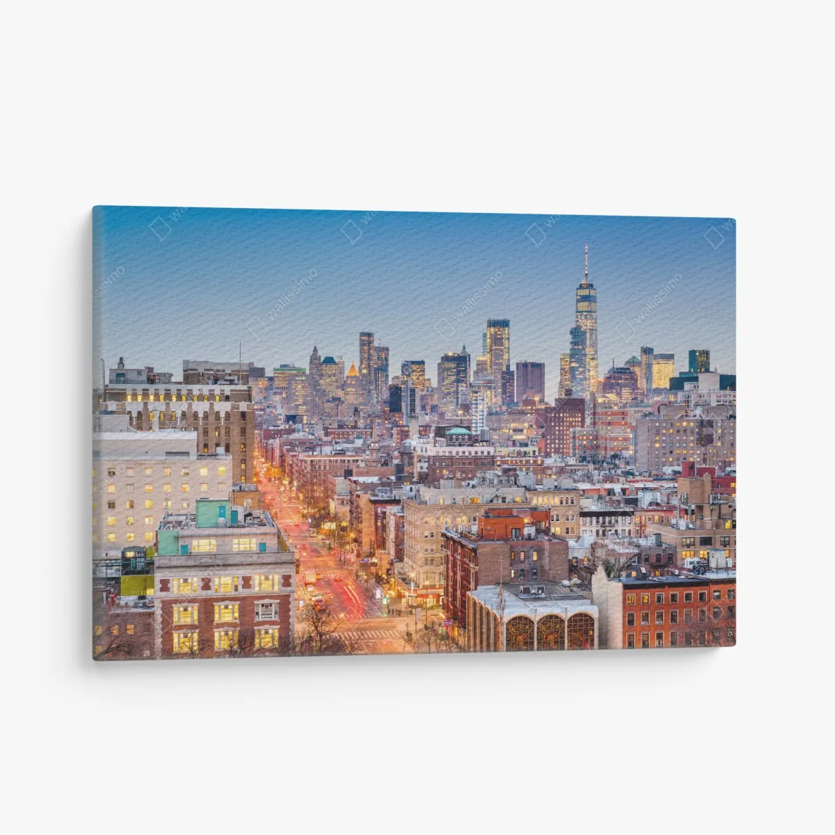 Obraz na płótnie Nowy Jork panorama miasta o zmierzchu – Wallissimo® Obraz na płótnie Nowy Jork panorama miasta o zmierzchu – Wallissimo®