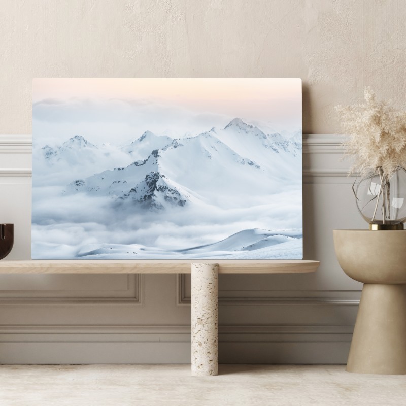 Obraz na płótnie śnieżne szczyty Kaukazu o świcie – Wallissimo® Obraz na płótnie śnieżne szczyty Kaukazu o świcie – Wallissimo®