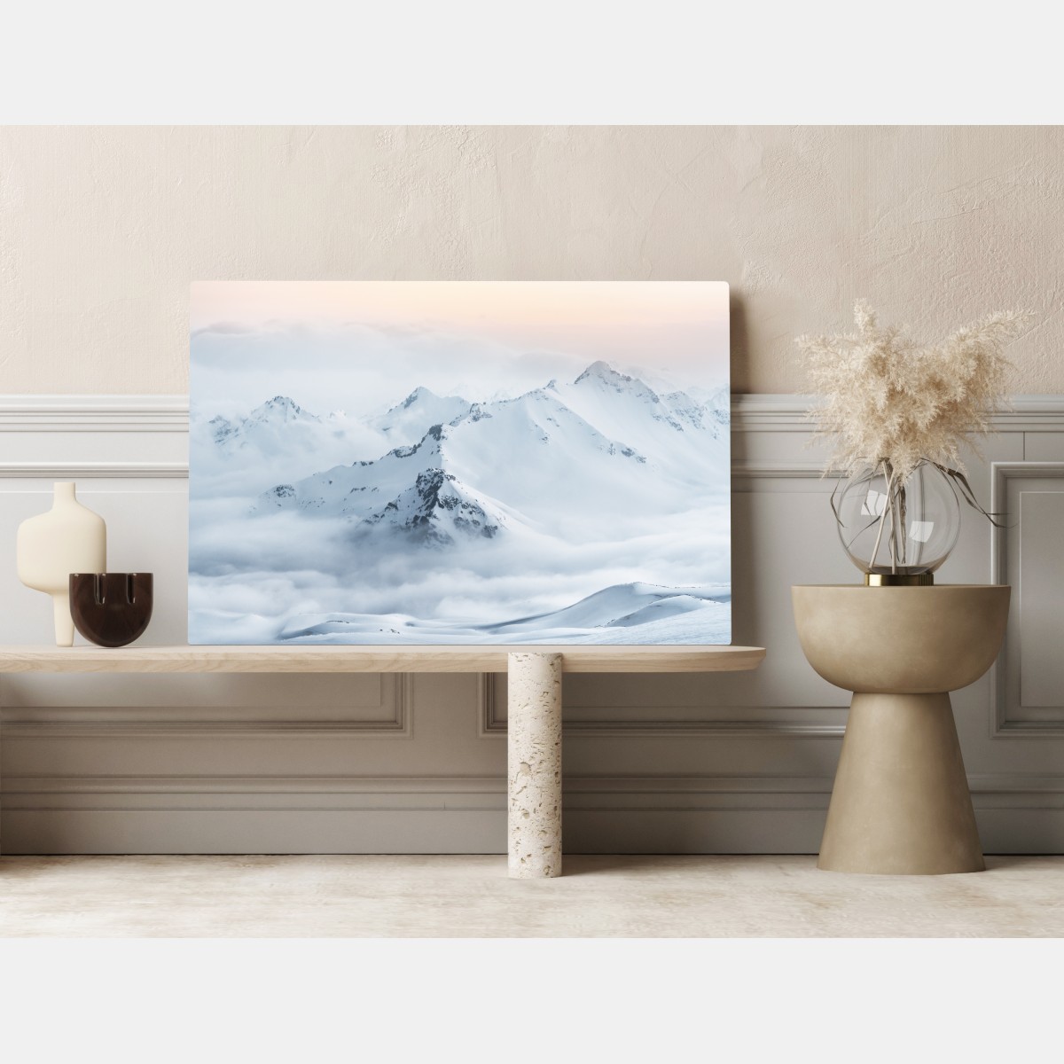 Obraz na płótnie śnieżne szczyty Kaukazu o świcie – Wallissimo® Obraz na płótnie śnieżne szczyty Kaukazu o świcie – Wallissimo®