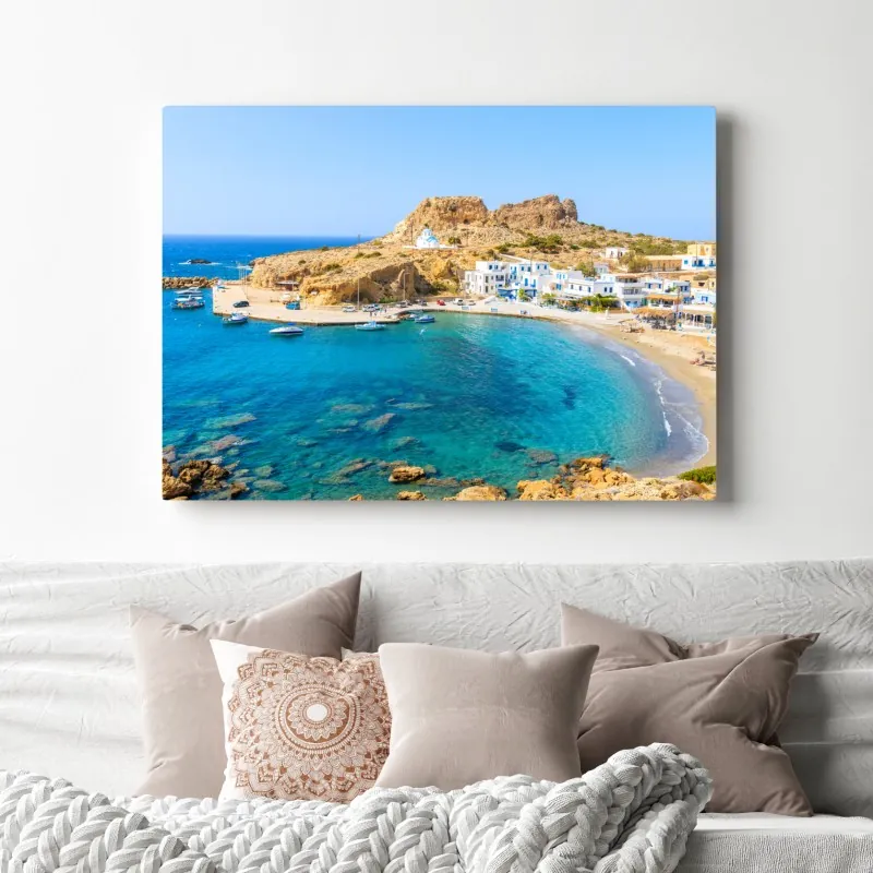 Obraz na płótnie zatoka Finiki, Karpathos – Wallissimo® Obraz na płótnie zatoka Finiki, Karpathos – Wallissimo®