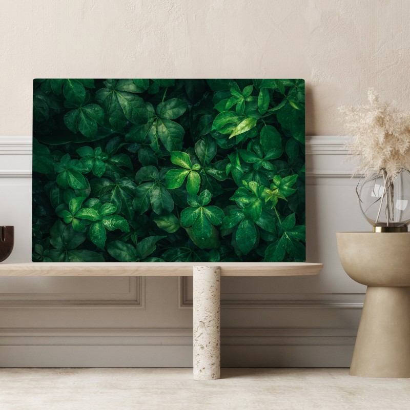 Obraz na płótnie bujne tropikalne zielone liście – Wallissimo® Obraz na płótnie bujne tropikalne zielone liście – Wallissimo®