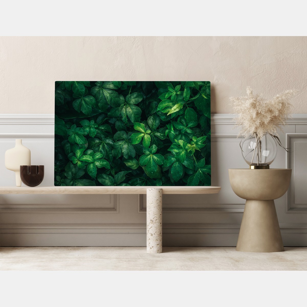 Obraz na płótnie bujne tropikalne zielone liście – Wallissimo® Obraz na płótnie bujne tropikalne zielone liście – Wallissimo®