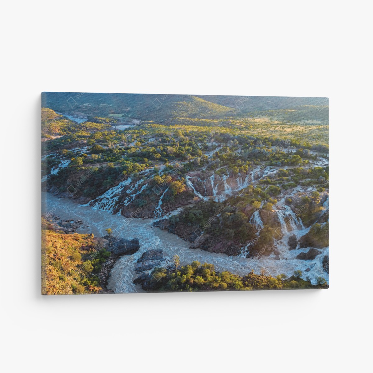 Canvas print Epupa Falls sunrise over Kunene River