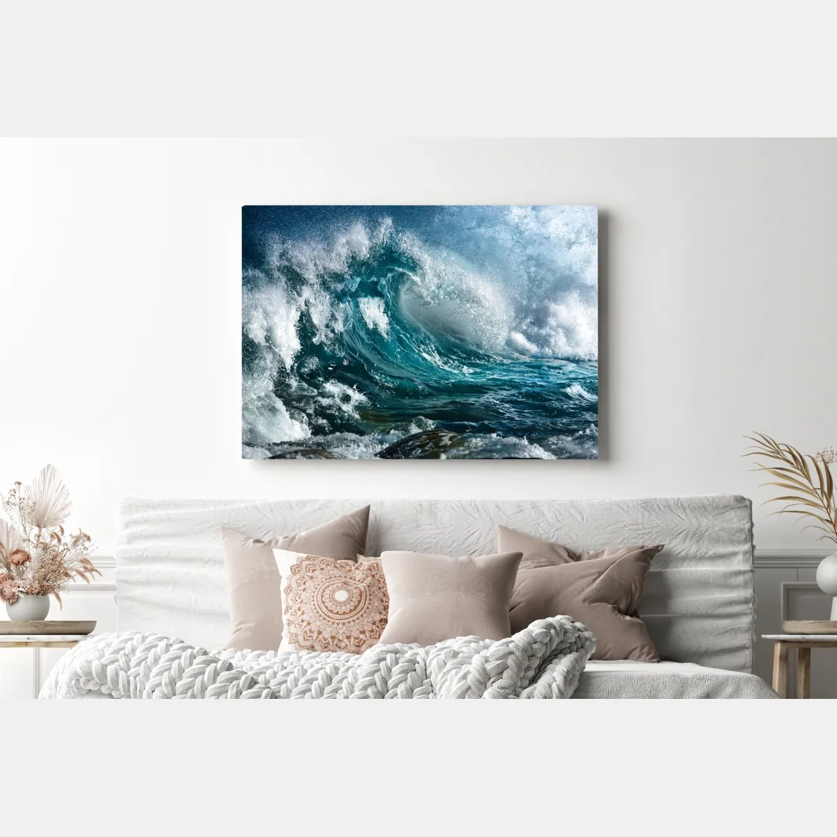 Obraz na płótnie turkusowa fala oceanu w ruchu – Wallissimo® Obraz na płótnie turkusowa fala oceanu w ruchu – Wallissimo®