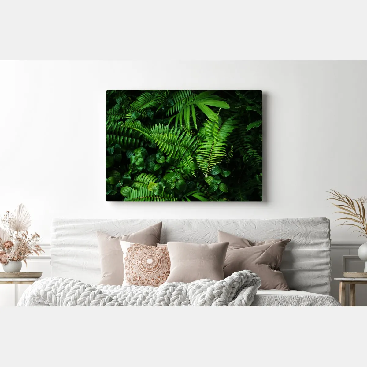 Obraz na płótnie bujne tropikalne liście paproci – Wallissimo® Obraz na płótnie bujne tropikalne liście paproci – Wallissimo®