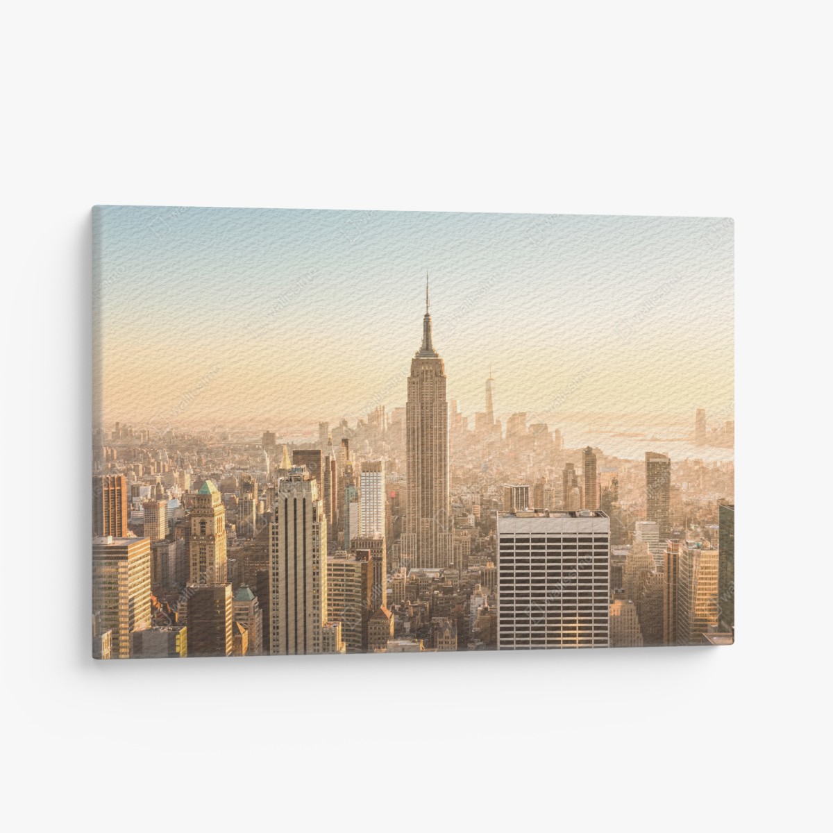Canvas print New York skyline at golden hour