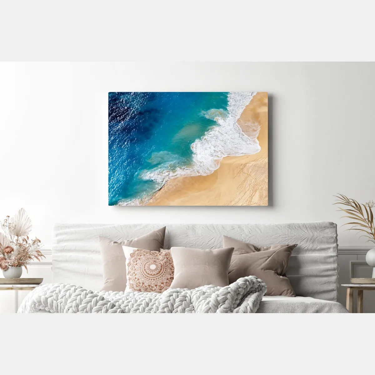 Obraz na płótnie widok lotniczy turkusowej plaży – Wallissimo® Obraz na płótnie widok lotniczy turkusowej plaży – Wallissimo®