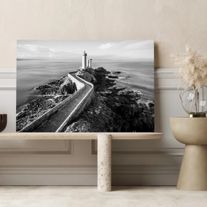 Obraz na płótnie latarnia morska na skalistym wybrzeżu – Wallissimo® Obraz na płótnie latarnia morska na skalistym wybrzeżu – Wallissimo®