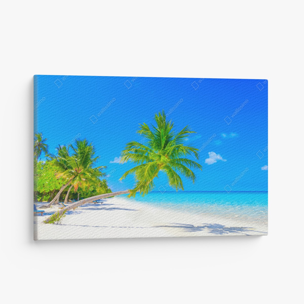 Canvas print beach paradise in Maldives
