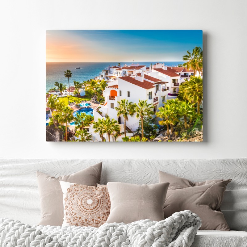 Obraz na płótnie zachód słońca nad Puerto de Santiago, Teneryfa – Wallissimo® Obraz na płótnie zachód słońca nad Puerto de Santiago, Teneryfa – Wallissimo®