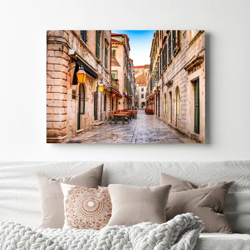 Obraz na płótnie Dubrownik stara ulica – Wallissimo® Obraz na płótnie Dubrownik stara ulica – Wallissimo®