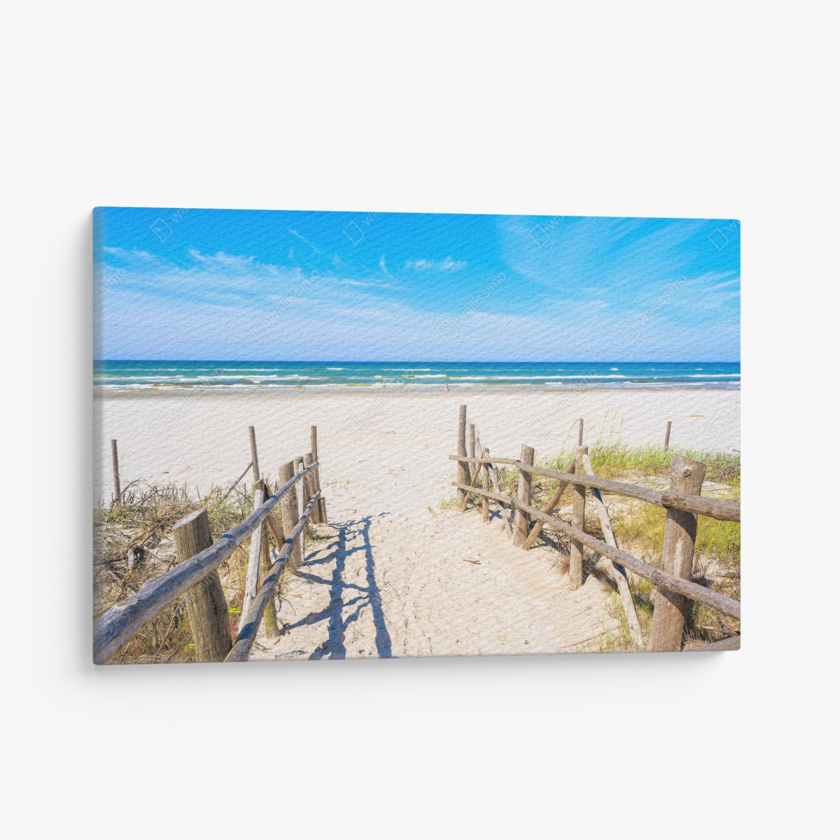 Canvas print entrance to Debki beach on the Baltic Sea