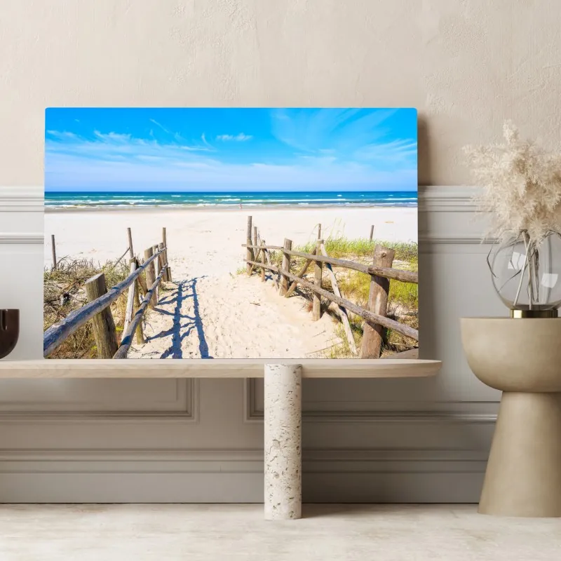 Obraz na płótnie wejście na plażę Debki nad Bałtykiem – Wallissimo® Obraz na płótnie wejście na plażę Debki nad Bałtykiem – Wallissimo®