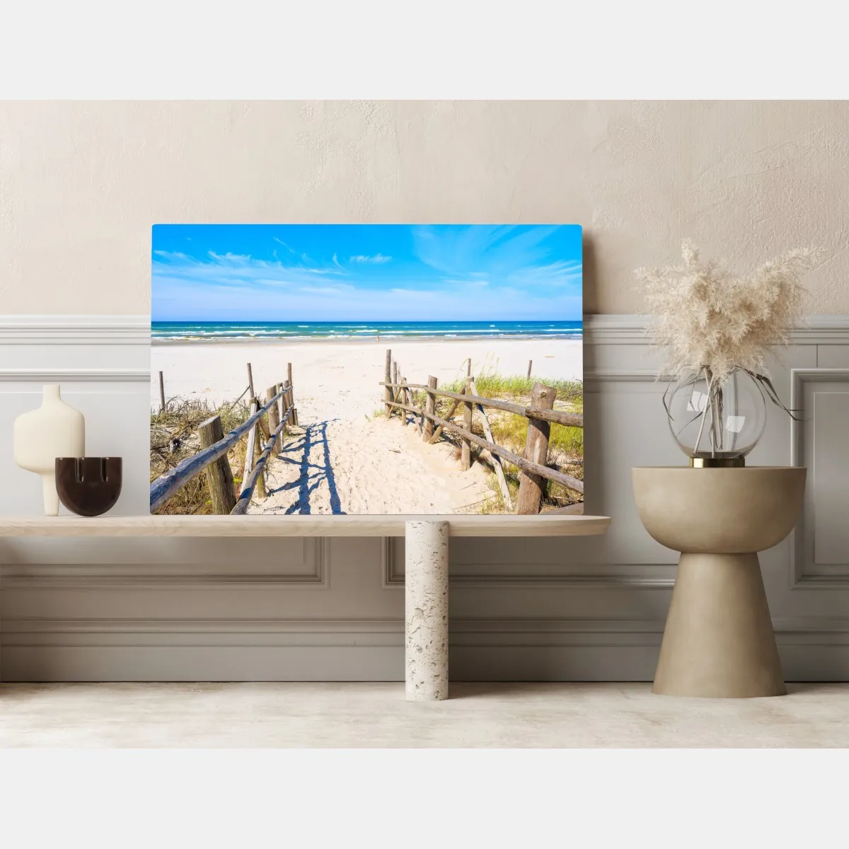 Obraz na płótnie wejście na plażę Debki nad Bałtykiem – Wallissimo® Obraz na płótnie wejście na plażę Debki nad Bałtykiem – Wallissimo®