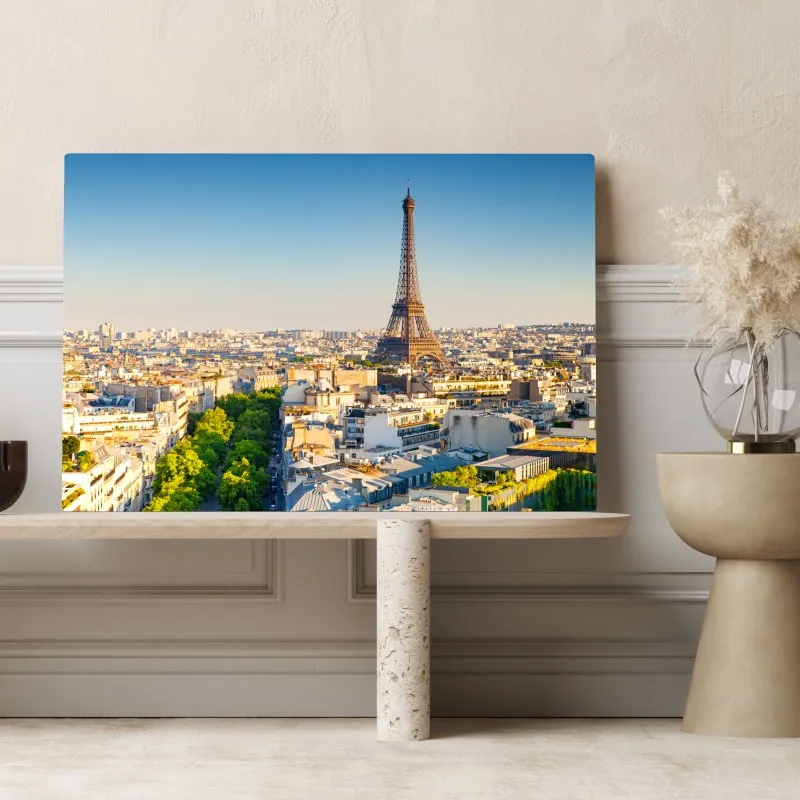 Obraz na płótnie panorama Paryża z Wieżą Eiffla