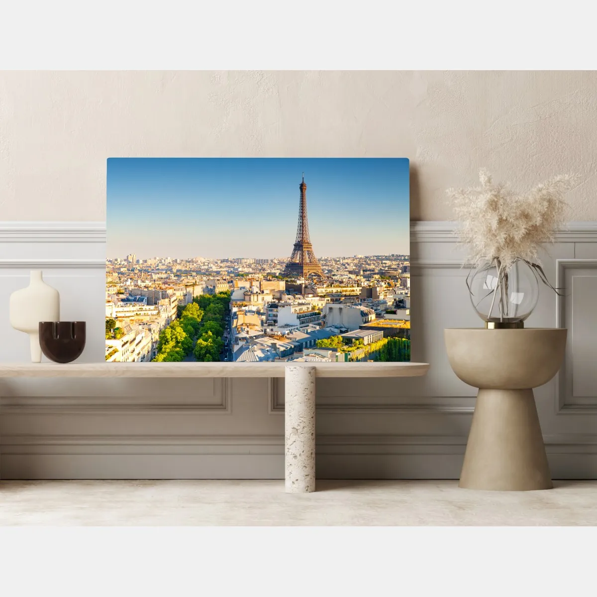 Obraz na płótnie panorama Paryża z Wieżą Eiffla – Wallissimo® Obraz na płótnie panorama Paryża z Wieżą Eiffla – Wallissimo®