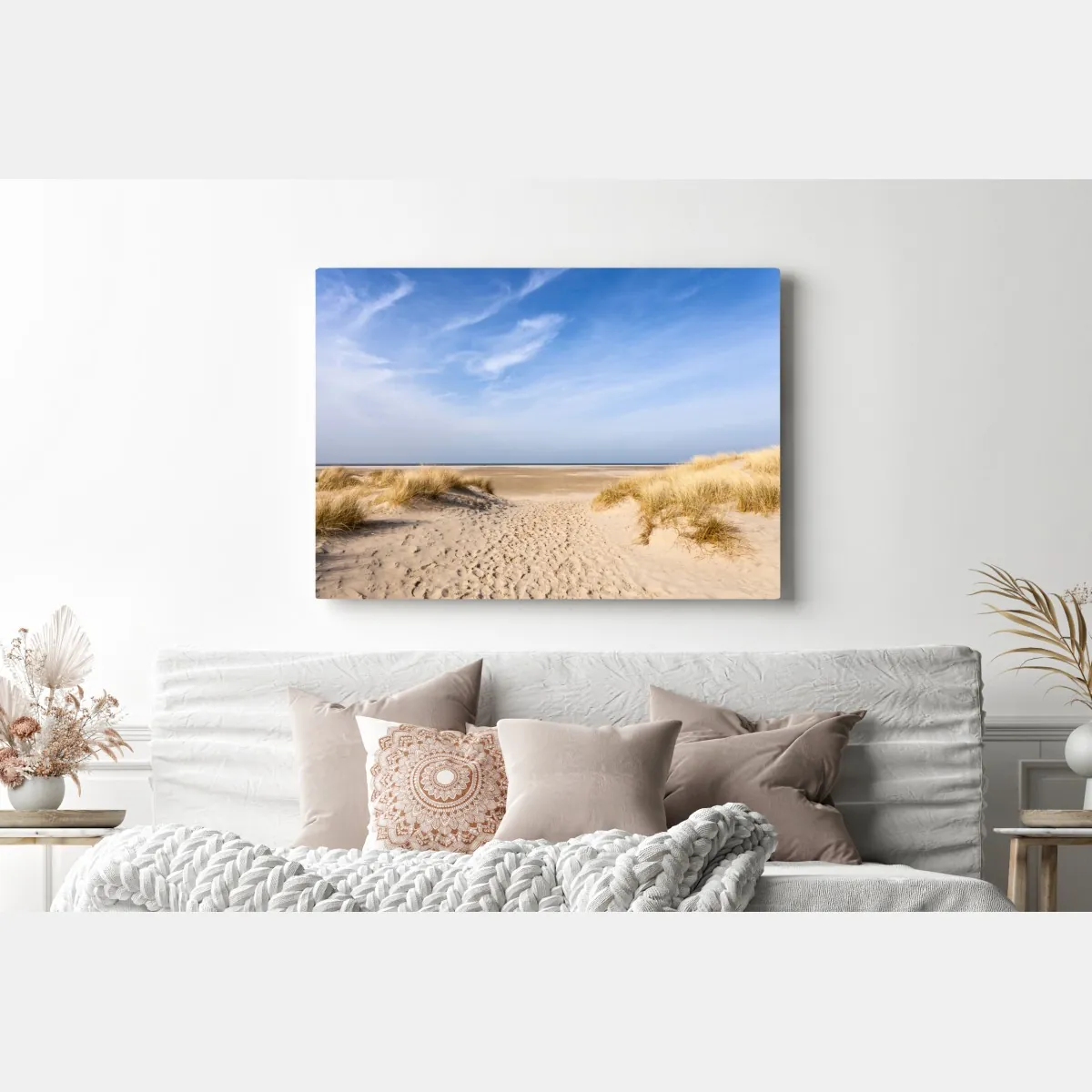 Obraz na płótnie spokojne wydmy na wybrzeżu Niemiec – Wallissimo® Obraz na płótnie spokojne wydmy na wybrzeżu Niemiec – Wallissimo®