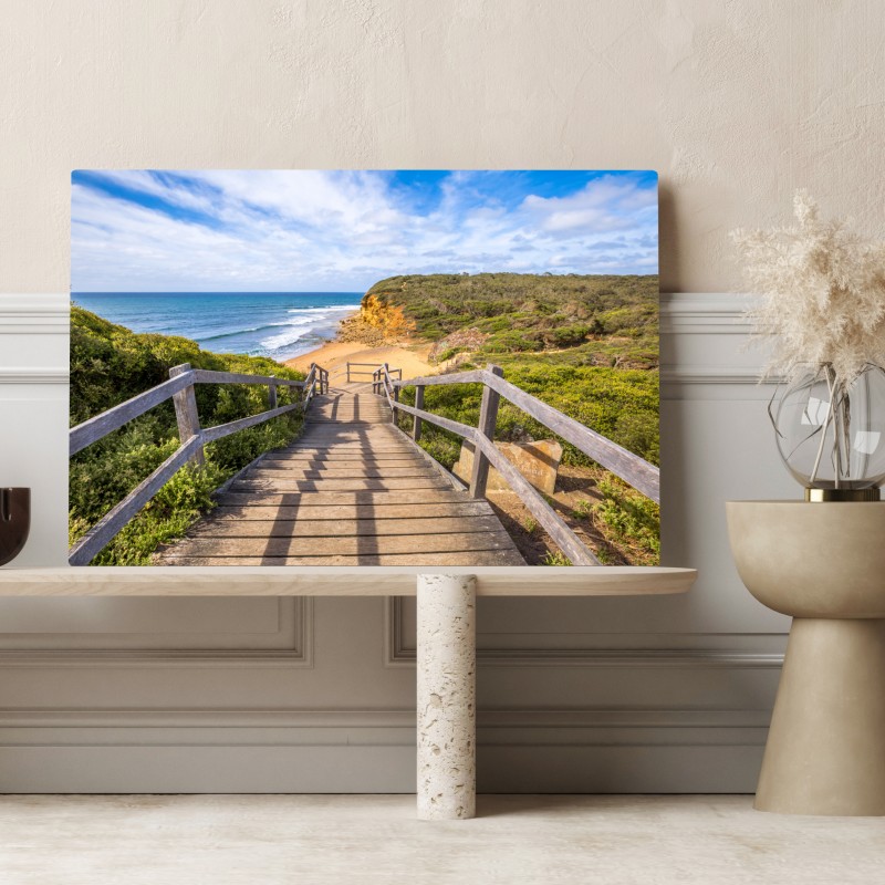 Obraz na płótnie ścieżka do Bells Beach nadmorski pejzaż – Wallissimo® Obraz na płótnie ścieżka do Bells Beach nadmorski pejzaż – Wallissimo®