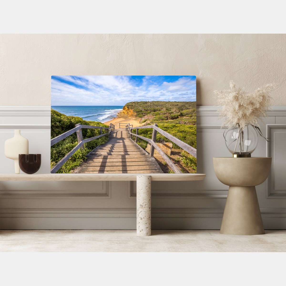 Obraz na płótnie ścieżka do Bells Beach nadmorski pejzaż – Wallissimo® Obraz na płótnie ścieżka do Bells Beach nadmorski pejzaż – Wallissimo®