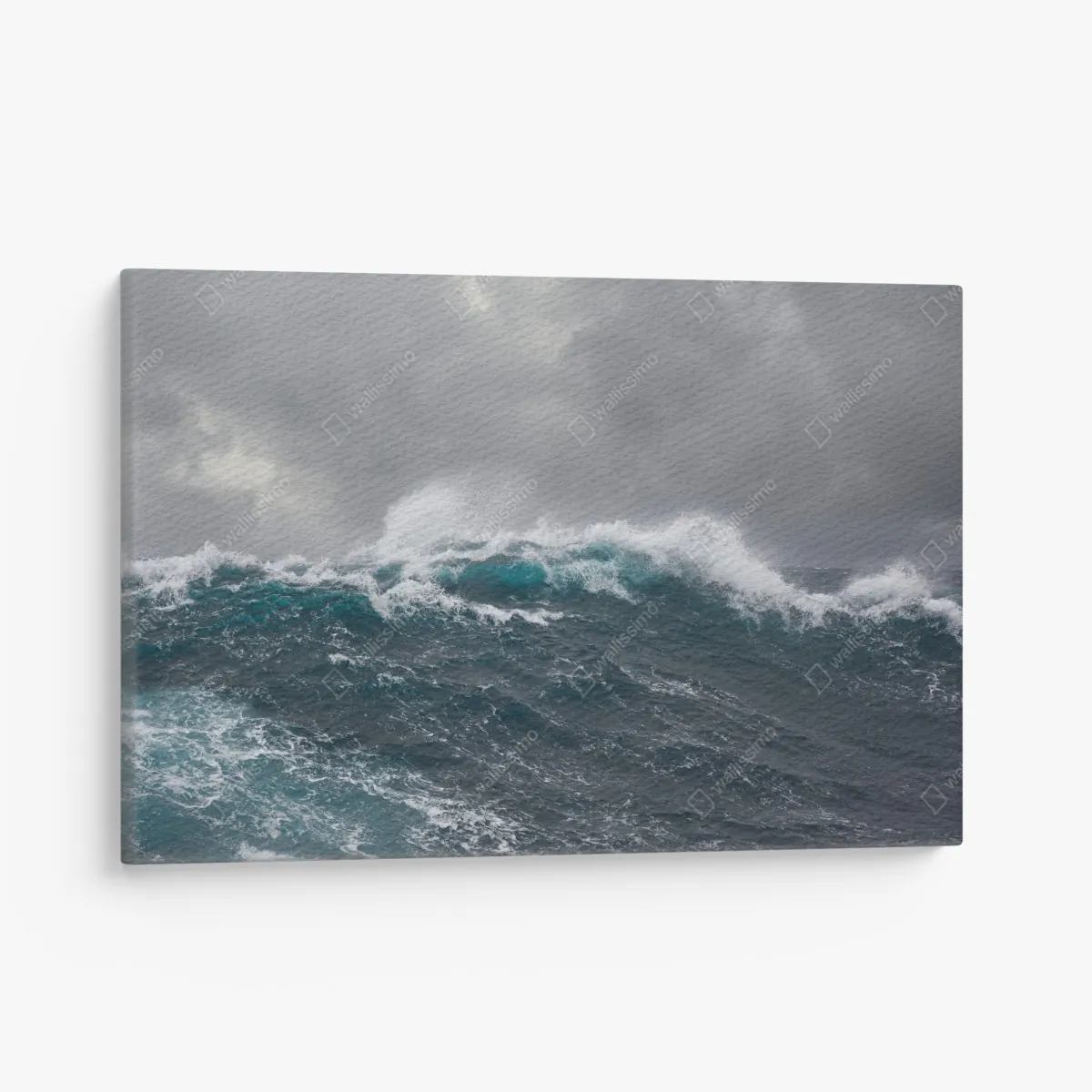 Obraz na płótnie burzliwe morze z rozbijającymi się falami – Wallissimo® Obraz na płótnie burzliwe morze z rozbijającymi się falami – Wallissimo®
