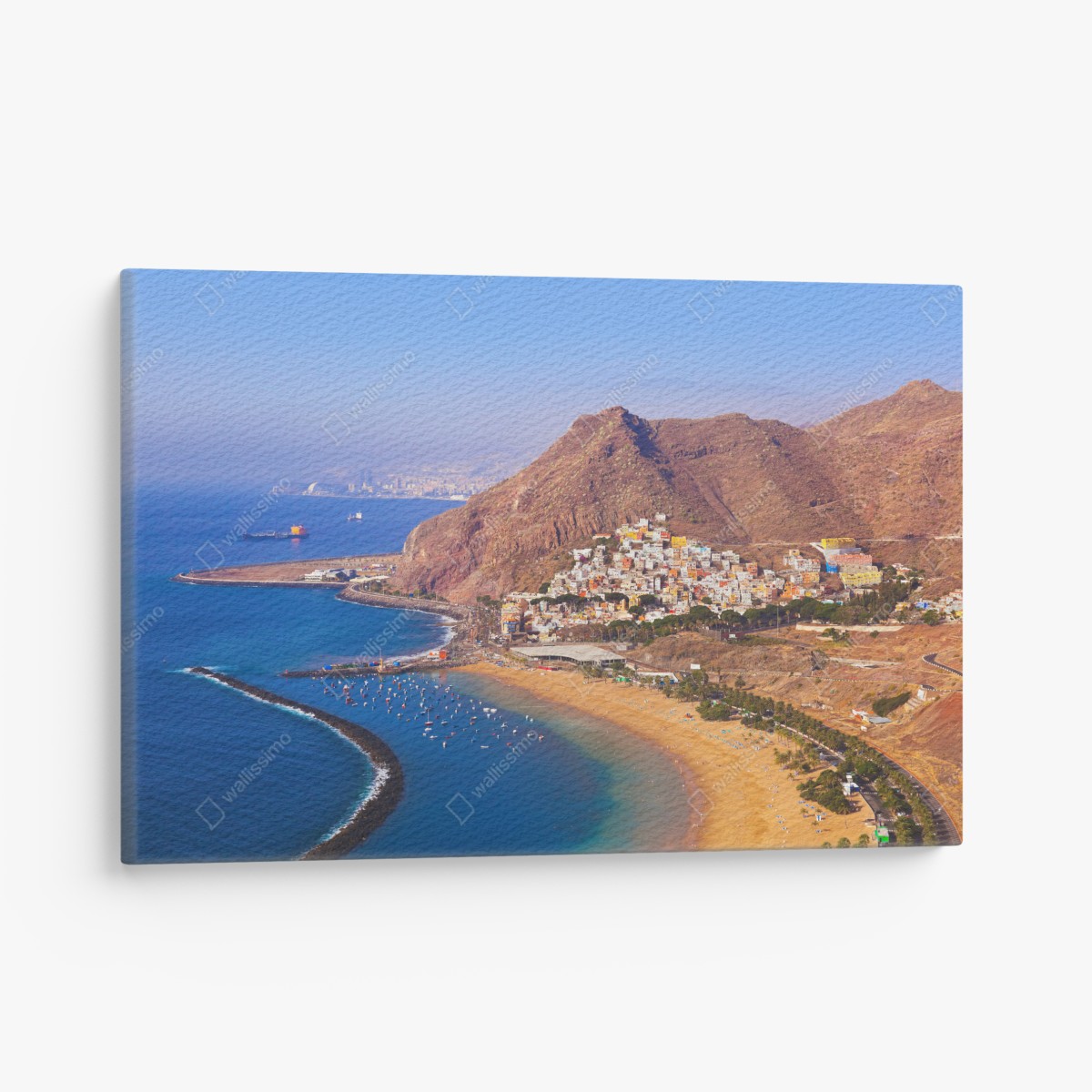 Canvas print beachscape of Playa de Las Teresitas, Tenerife