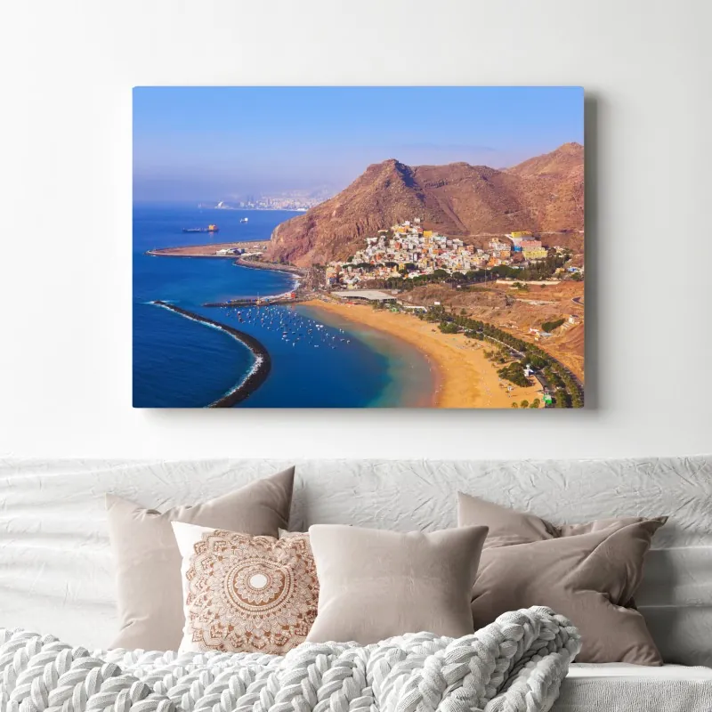 Obraz na płótnie plażowy pejzaż Playa de Las Teresitas, Teneryfa – Wallissimo® Obraz na płótnie plażowy pejzaż Playa de Las Teresitas, Teneryfa – Wallissimo®