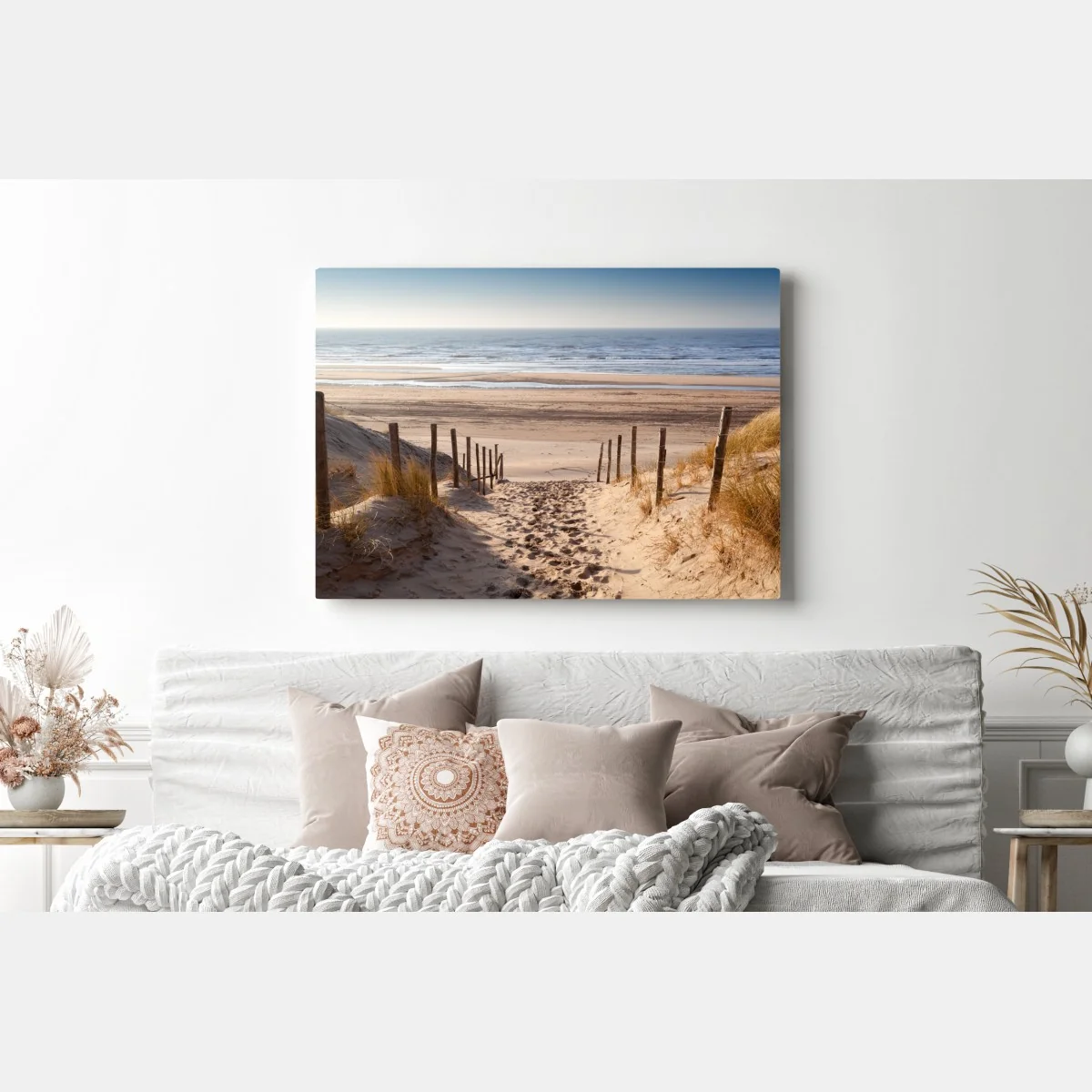 Obraz na płótnie słoneczna ścieżka nad Morzem Północnym – Wallissimo® Obraz na płótnie słoneczna ścieżka nad Morzem Północnym – Wallissimo®